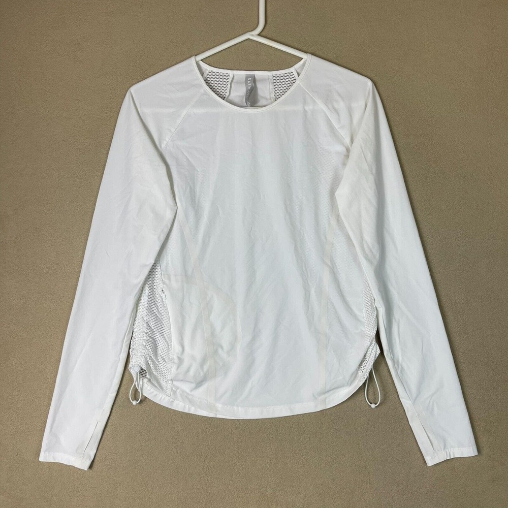 Athleta Top‎ Womens Small White Yosemite Performance Mesh Lightweight Adult